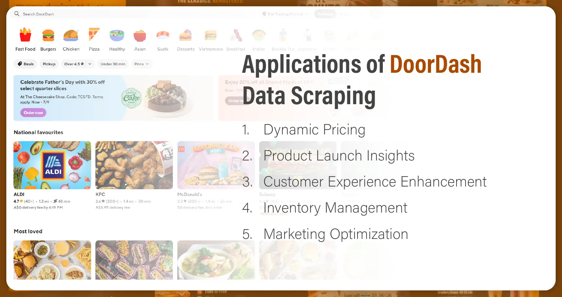 Applications of DoorDash Data Scraping